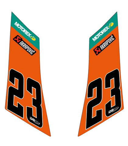 Schaff - Custom KTM RC8 front number boards (2 sets)