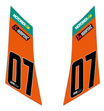 Schaff - Custom KTM RC8 front number boards (2 sets)