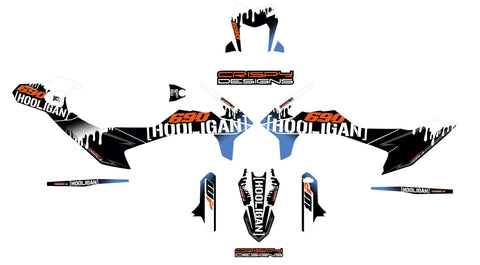 KTM 690 SMC-R 'Hooligan' decal kit - 2019+