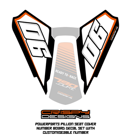 Bishop - KTM Duke number boards