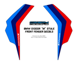 BMW (K63) S1000R 'M' style front fender decals