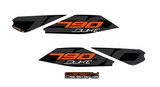KTM 790 Duke 'STEALTH' swing arm decal kit