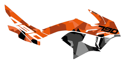 KTM ADV 790 'Urban Camo' orange decal kit