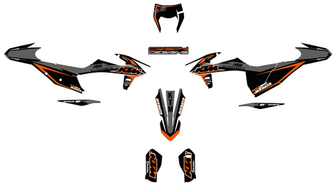 ASM - 2020 KTM 500 EXC custom decals - Set 2