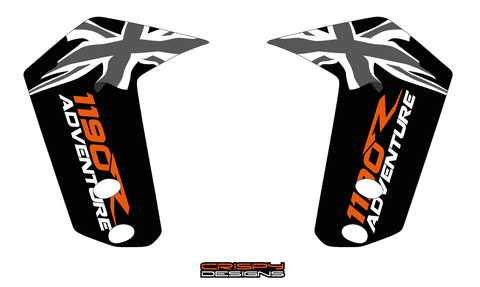 PICKUP - Custom KTM ADV fender decal set