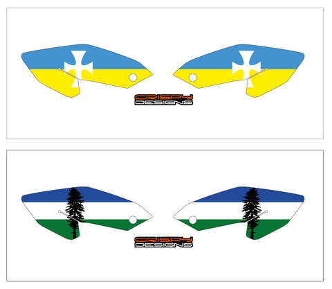 Donahue - KTM 790 ADV custom flag decals