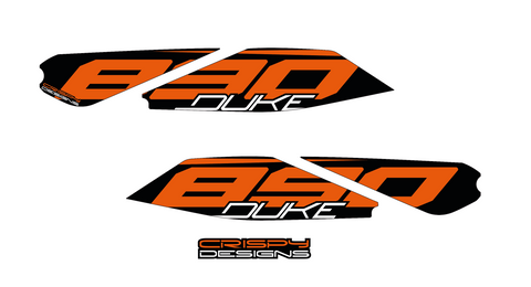 KTM 890 Duke 'STRIKE' swing arm decal kit