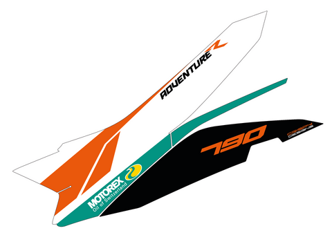 Staniaszek - Custom KTM 790 ADV-R tail decals