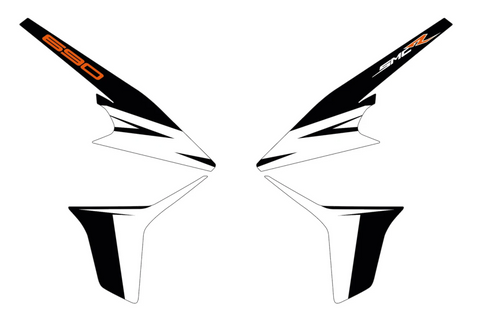 Neal - KTM 690 SMCR radiator accent decals