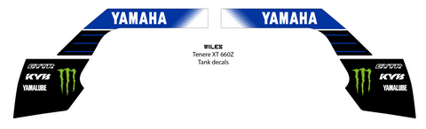 Wiles - Custom Yamaha XT660Z tank decals