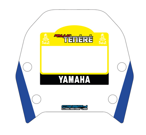 Sjoerd de Kok - Custom Tenere 700 windscreen decal (Copy)