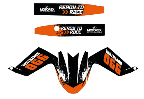 Bullas - KTM 990 ADV fender and swing arm decals