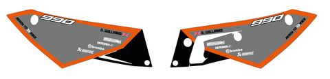 Williams - Custom KTM 990 ADV rear number boards