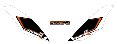 Davis - KTM 690 Enduro rear board decals